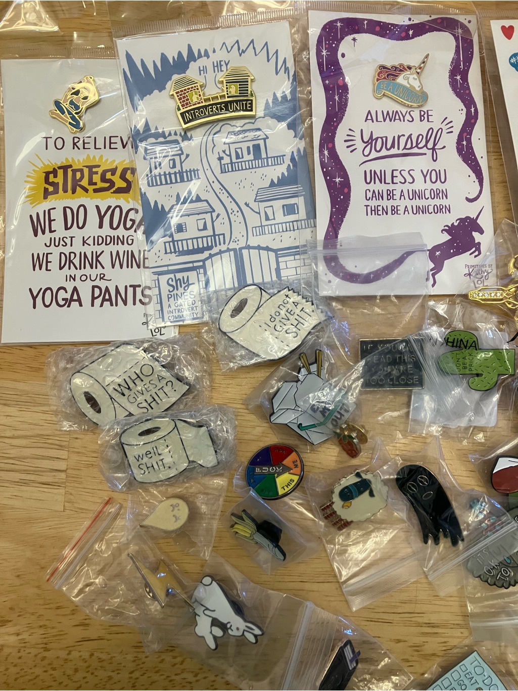 Assorted Enamel Pins - Fun Novelty Designs (Multicolor)